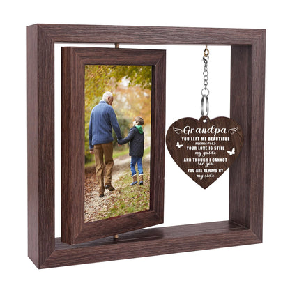 Boiveco Memorial Gifts for Loss of Grandpa, Sympathy Gift for Loss of Grandpa Memorial Picture Frame, In Memory of Grandpa Grief Remembrance Bereavement Gifts for Loss of Grandpa, Display Two 4x6 Photos