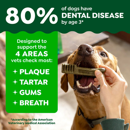 Greenies Veterinarian-Recommended Adult Natural Dental Dog Treats Petite Size, Dog Dental Chews, Original Flavor, 36 oz. Pack, 60 Count