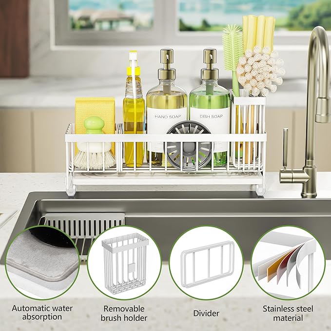 Cisily Extra Large Sink Caddy Organizer