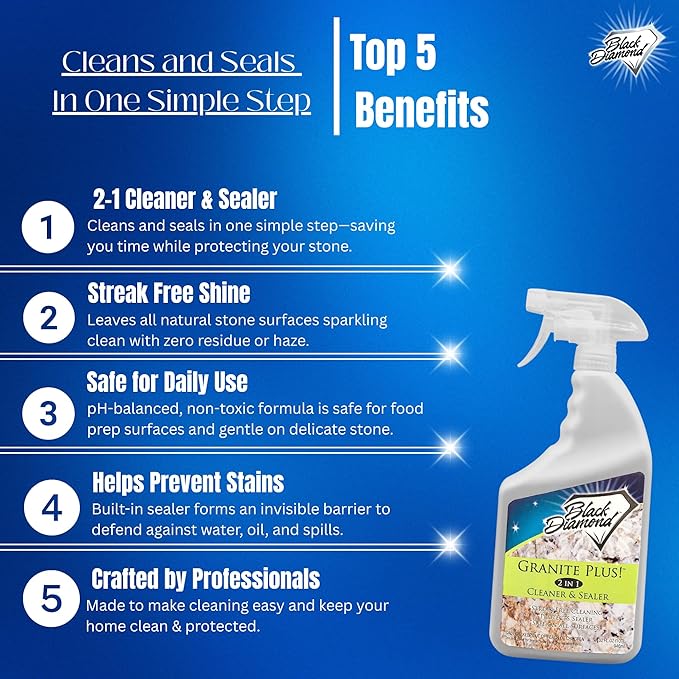 Granite Plus Deep Cleans & Seals All Natural Stone Countertops + Ultimate Grout