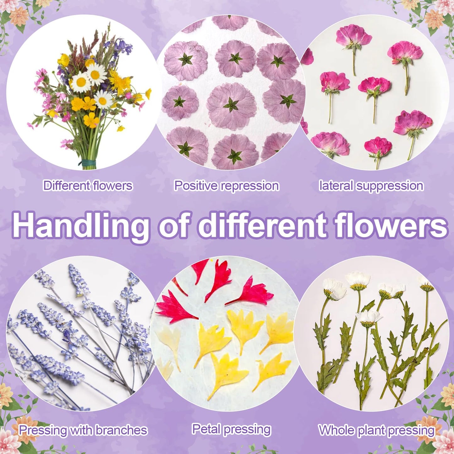 Suziko Large Flower Press Kit for Adults& Kids Flower &Plant Preservation Kit Measures 10.8" x 6.9" Arts and Crafts for Adults Leaf Press &- Great Gift for Lovers