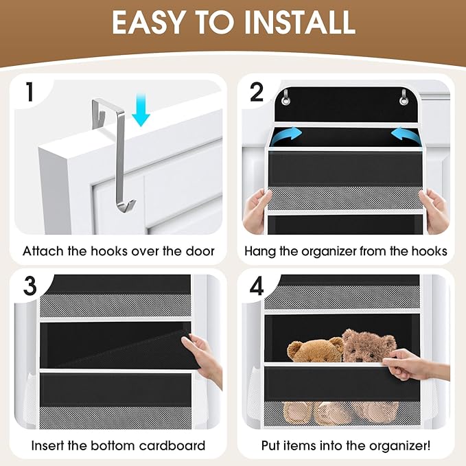 2 Pack Over The Door Organizer, Hanging Storage Organizer
