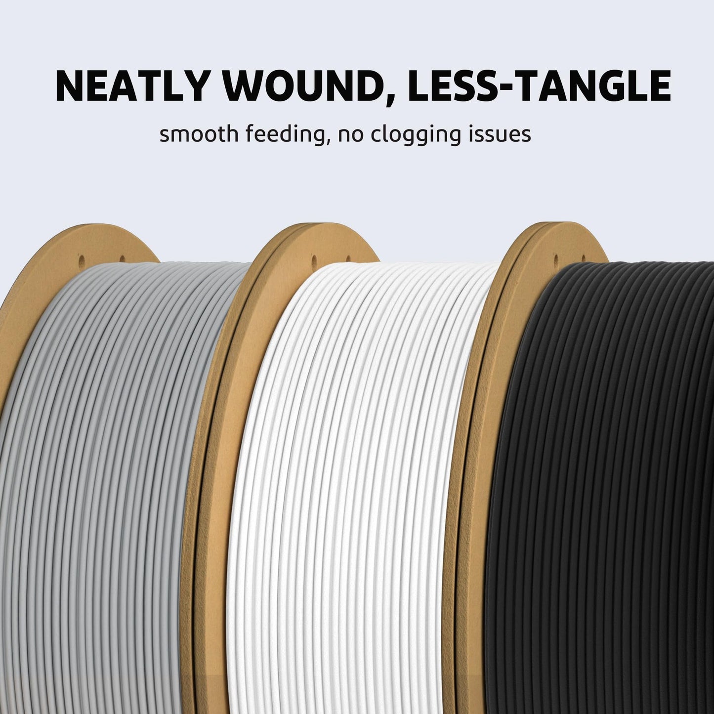ELEGOO PLA+ Filament 1.75mm White 1KG, PLA Plus Tougher and Stronger 3D Printer Filament, Dimensional Accuracy +/- 0.02mm, 1kg Cardboard Spool(2.2lbs) Fits for Most FDM 3D Printers
