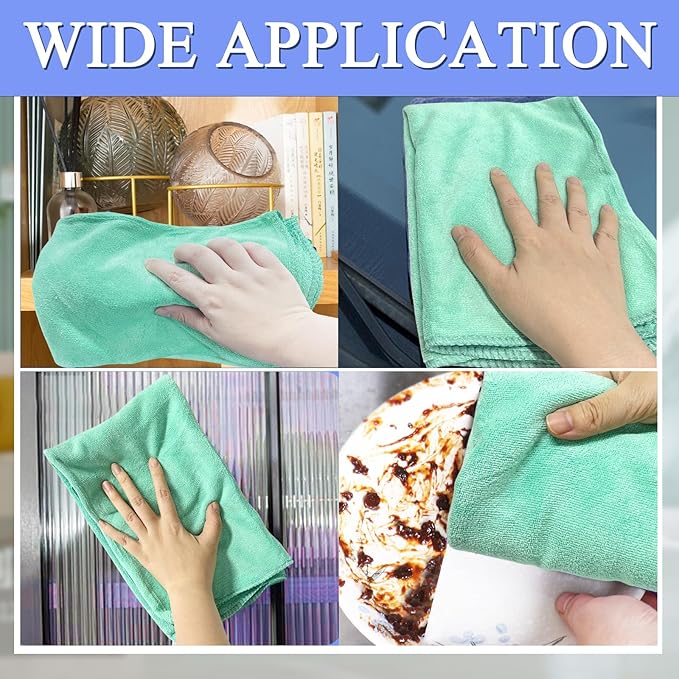 6 Pcs Extra Large Microfiber Cleaning Cloth, Microfiber Towels
