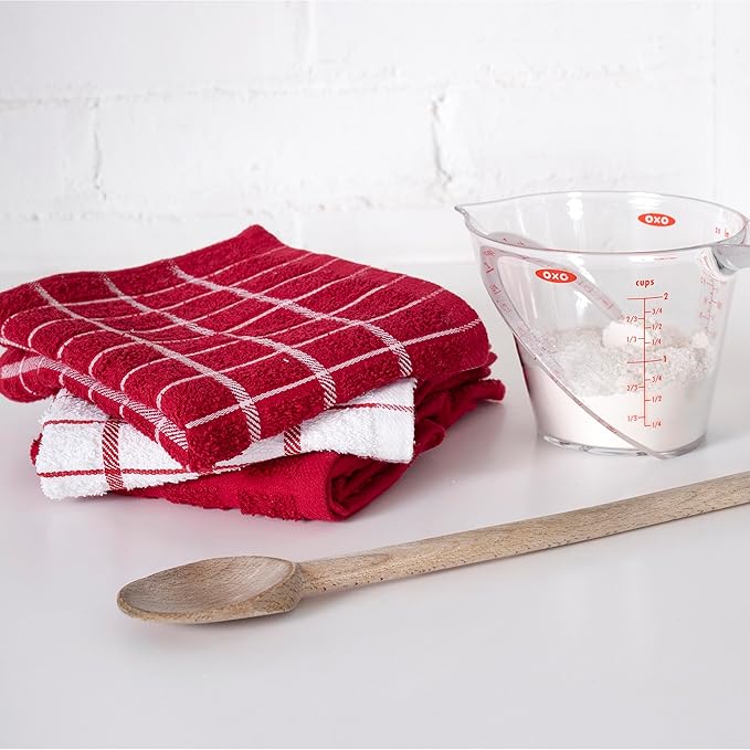 Ritz Premium 100% Cotton Terry Check Kitchen Dish Towels