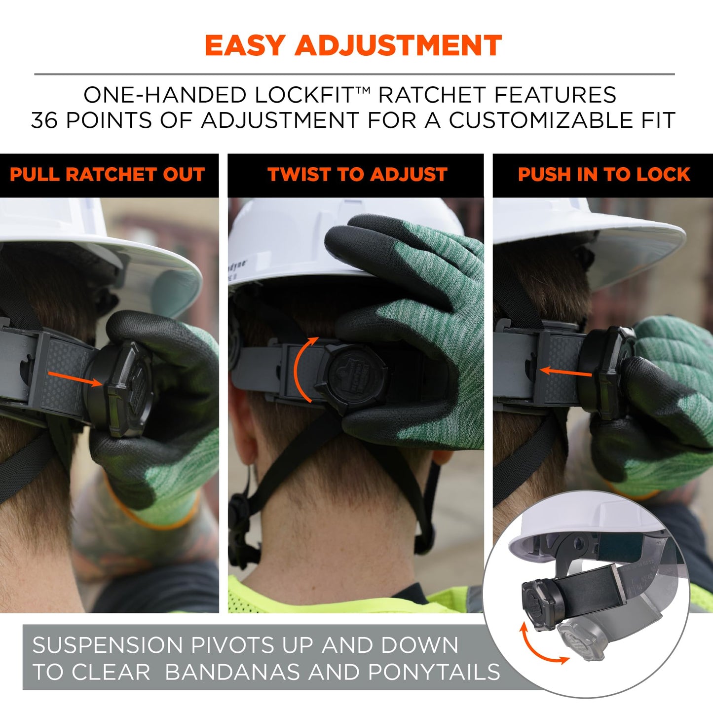 Ergodyne Skullerz 8964-MIPS Full Brim Safety Helmet with MIPS, Type 2 Class C Hard Hat with Chin Strap