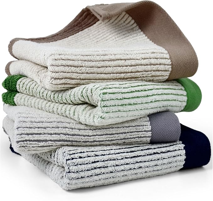 Cleanbear Hand Towels for Bathroom, Ultra-Soft 100% Cotton Hand Towels