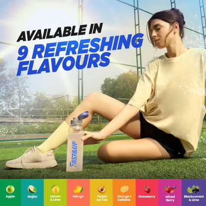 Fast&Up Reload Electrolyte Tablets, 80 Effervescent Tablets, Lemon & Lime Flavour, Rapid Hydration & Energy, with Vitamin C & B12, Vegan