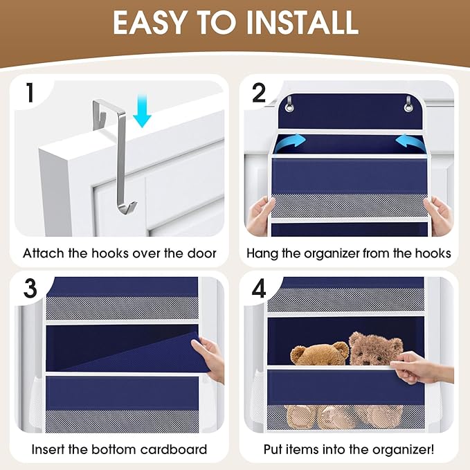 2 Pack Over The Door Organizer, Hanging Storage Organizer