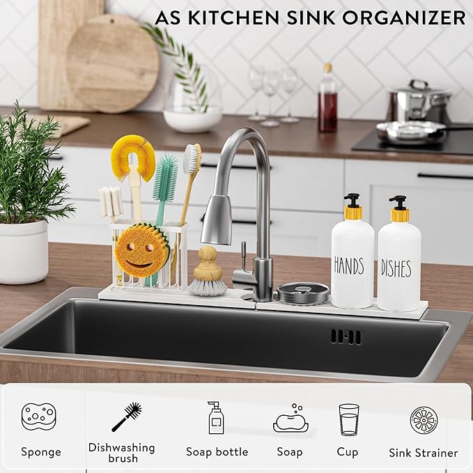 Cisily White Diatomite Faucet Mat