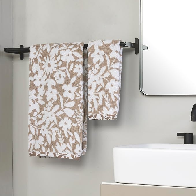 SKL Home Bedford Floral 100% Cotton Premium Bath Towel, 600 GSM, Soft &