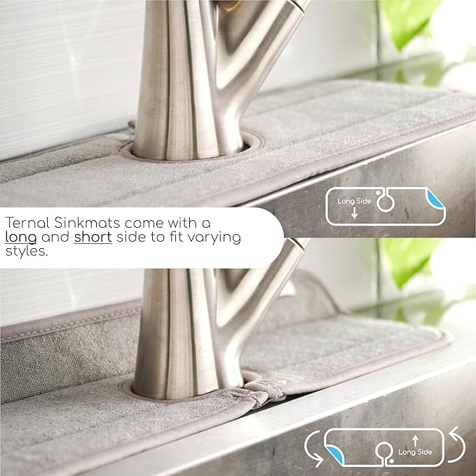 The Original Ternal Sinkmat Drip Catcher & Splash Guard, Faucet Mat