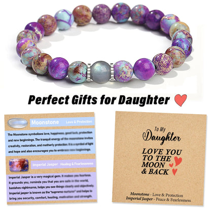 THEMEROL Valentines Day Kids Gifts Girls Daughter Personalized Birthday Cards 8 10 12 Year Old School Classroom Beaded Bracelets Graduation Easter Christmas Stocking Stuffers