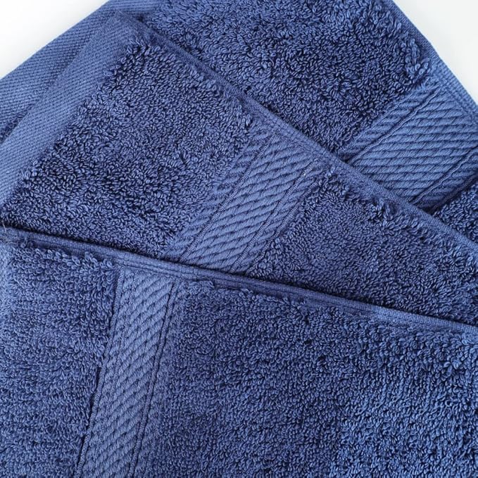 SUPERIOR Egyptian Cotton Pile 3 Piece Towel Set, Includes 1 Bath, 1 Hand