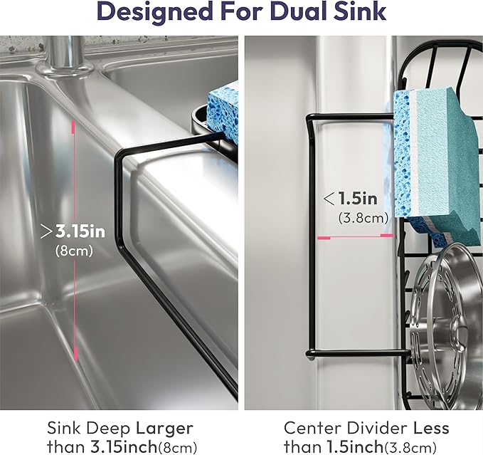SWTYMIKI Sponge Holder for Kitchen Sink