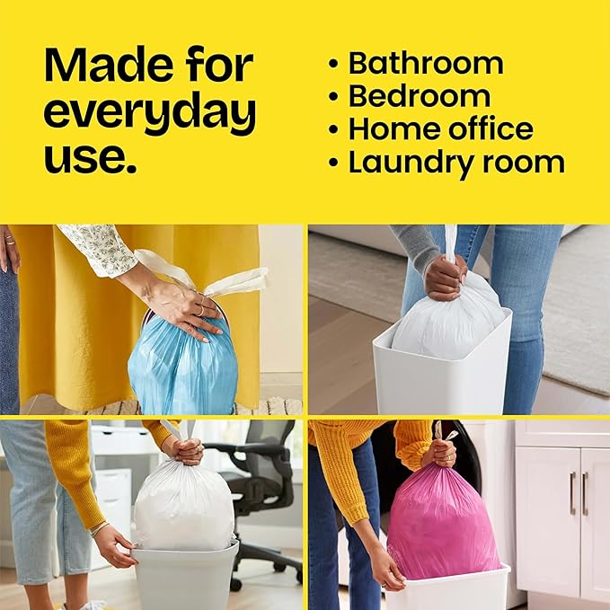 Glad Medium Trash Bags, 8 Gallon, Gain Original
