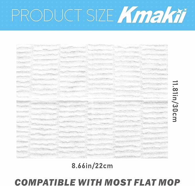 KMAKII Dry Sweeping Cloths Dry Mop Refills