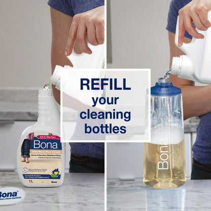Bona Oiled Wood Floor Cleaner - Cleans & Nourishes - Refill - 2.5 Litre