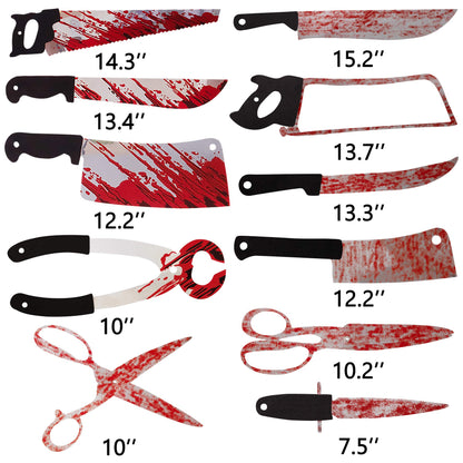 Halloween Party Decorations Bloody Banner: Horror Scary Garland Decor for Creepy Movie Theme Birthday Carnival Spooky Props Supplies, 4PCS