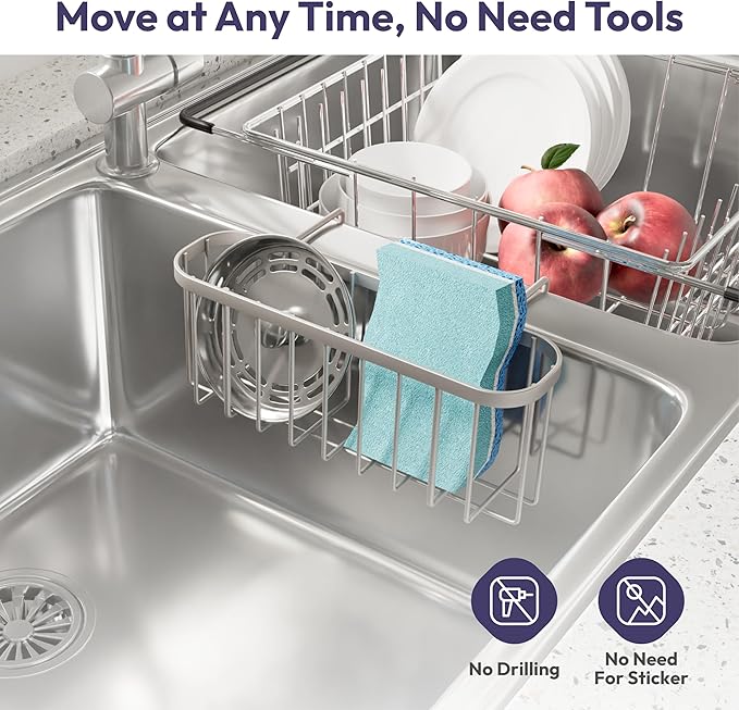 SWTYMIKI Sponge Holder for Kitchen Sink