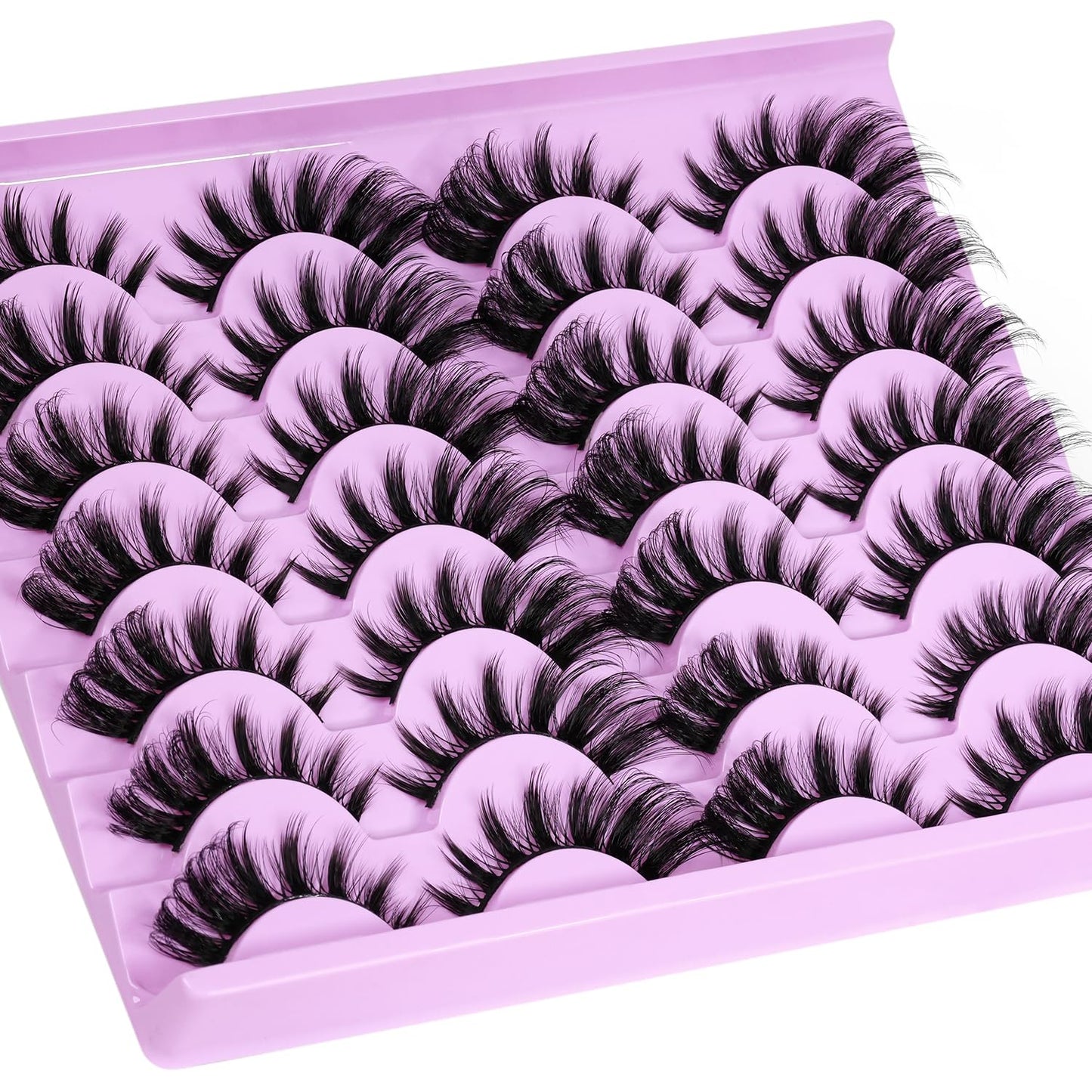 𝗖𝗮𝘁 𝗘𝘆𝗲 𝗟𝗮𝘀𝗵𝗲𝘀 𝗠𝗮𝗻𝗴𝗮 𝗙𝗼𝘅 𝗘𝘆𝗲 False Eyelashes 18mm Wispy Flase Lashes Manhua Faux Mink Fluffy Dramatic Fake Eyelashes Volume Anime Strips Pack 14 Pairs by EMEDA(Cat Eye CK08)