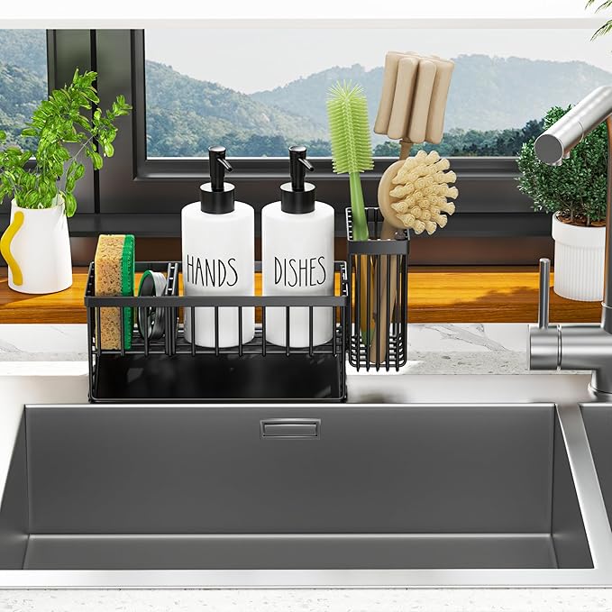 MASADI Kitchen Dish Soap Dispenser Set