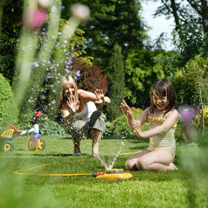 HOZELOCK - Sprinkler Rotating 79 m² : Small-area Base-mounted Spray Sprinkler (ø 10m), Ideal for Small Gardens: 8 Spray Patterns [2515P0000]