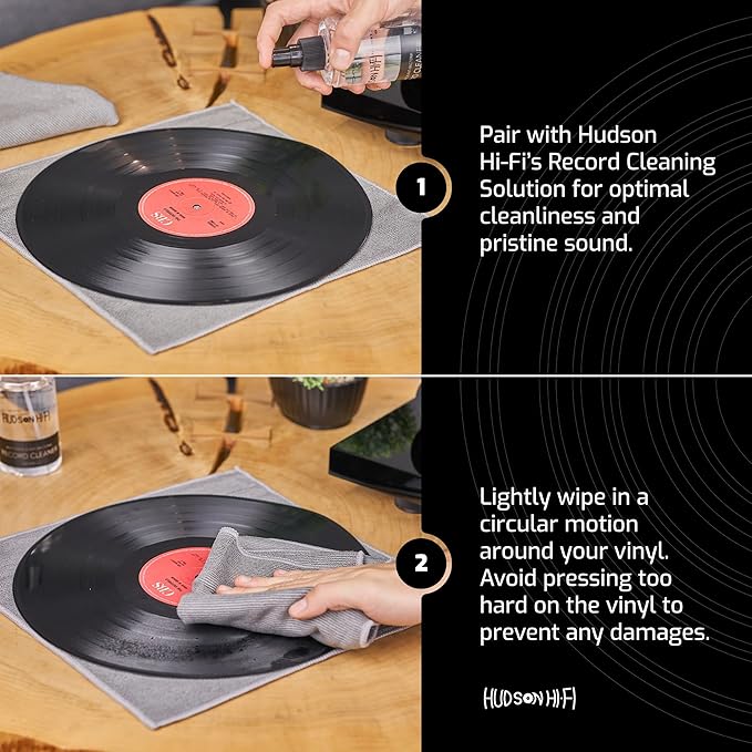 Hudson Hi-Fi Anti Static Microfiber Record Cleaning Cloth
