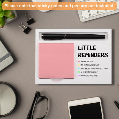 Little Reminders Sticky Note Holder for Desk, Inspirational Office Organizer Gift for Women Men Friends, Thoughtful Motivational Present for Birthday, Graduation, Coworker Appreciation, NPB606