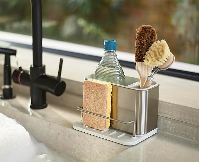Joseph Joseph Surface Stainless Steel Caddy Sink Area Organizer and Sponge