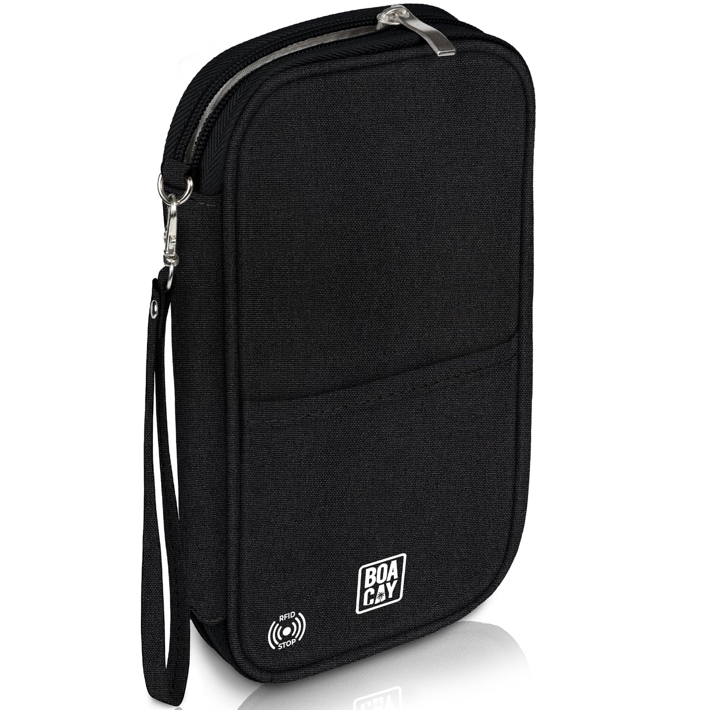 BOACAY Family Passport Holder, RFID Travel Wallet for Women & Men, Document Organiser, Holiday Essentials & Waterproof Cover for Tickets, Money, Cards