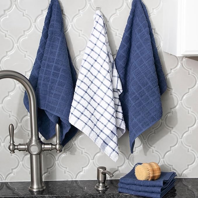 Ritz Premium Kitchen Towel and Dish Cloth Value Set: Highly Absorbent, Super