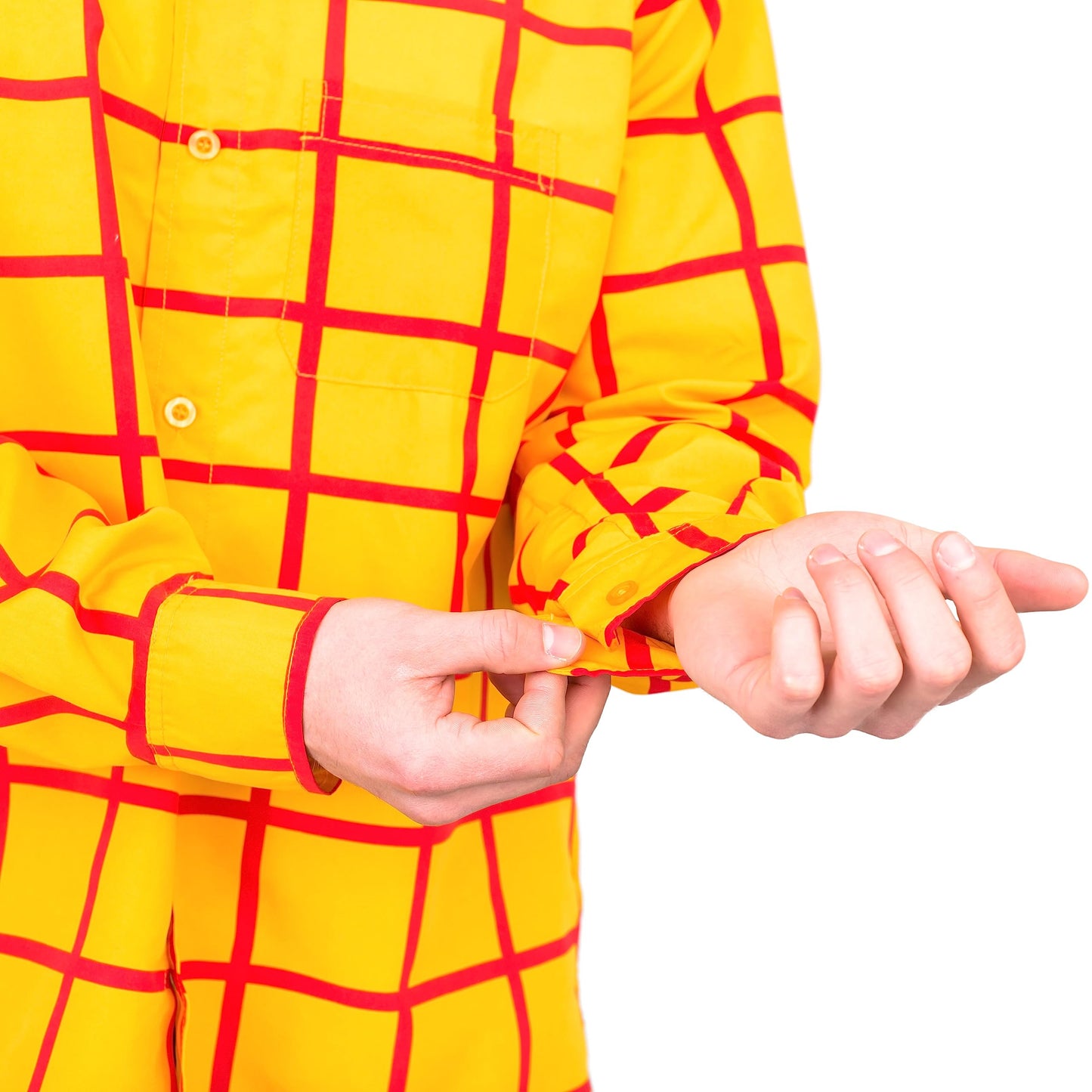 Costume Agent Sheriff Woody Cowboy Costume Shirt - Woody Costume - Adult Halloween Costume for Men & Women - Men's Sheriff Costume - Large-X-Large - Men's Costumes - Woody Costume Adult Man