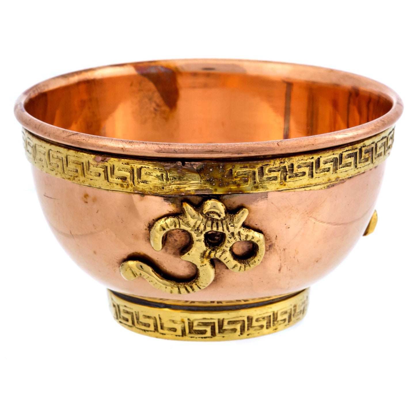 Om Copper Bowl - Offering Bowl for Altar or Ritual Use - Incense Holder, Home Decor - 3 Inches Wide