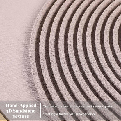 Framed 3D Textured Boho Neutral Abstract Wall Art for Bedroom, 3 Piece Mid Century Modern Artwork for Walls, Creamy White Brown Relief Sculptures for Diningroom Hallway Wall Decor 16x24 In