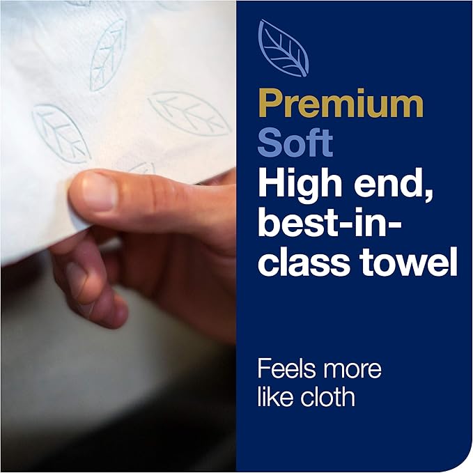 Tork Matic Soft Hand Towel Roll, Quick-Absorbing, Long-Lasting, Thick 2-Ply