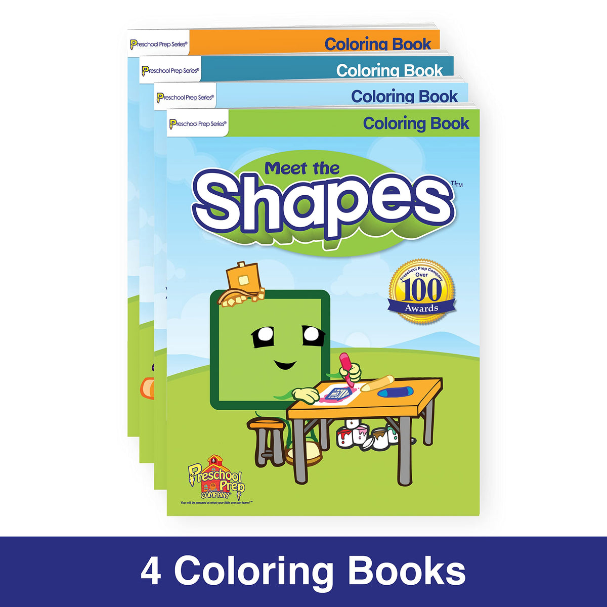 Preschool Prep Pack: Meet The Letters Numbers, Shapes & Colors Big Set! - Bundle with Flashcards, Coloring, Board, & Flap Books, Basic Skills Workbook, & Video Downloads!