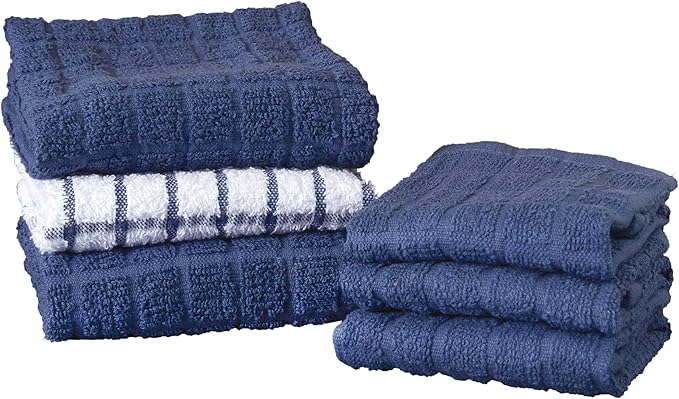 Ritz Premium Kitchen Towel and Dish Cloth Value Set: Highly Absorbent, Super