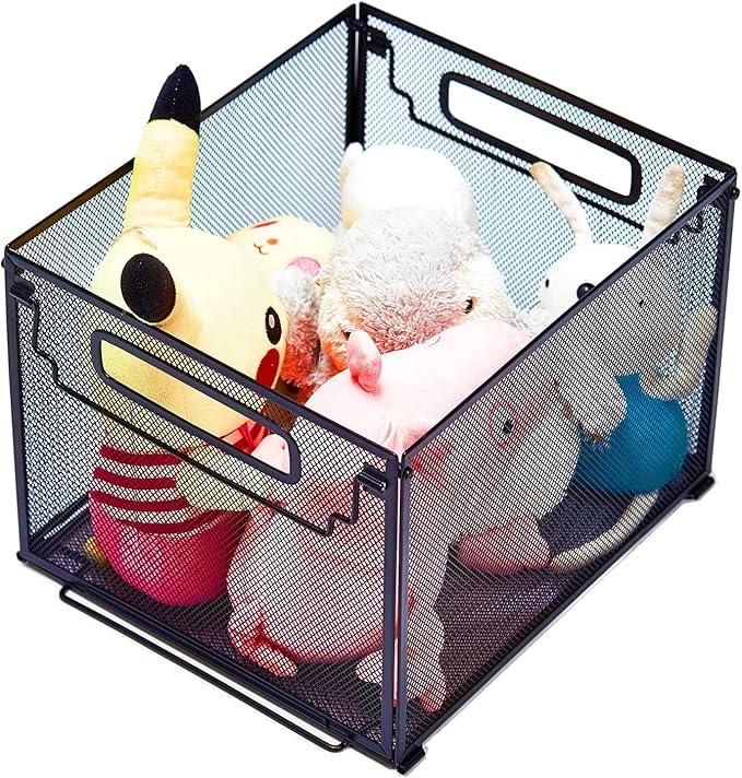 SETTFRFE Letter Size Metal Mesh Hanging File Folder Organizer Crate Basket