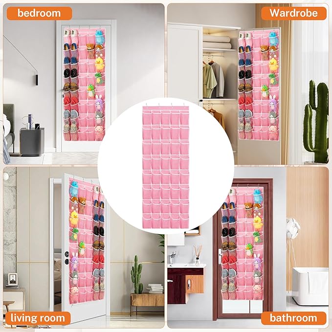 40-Pocket Over the Door Shoe Organizer