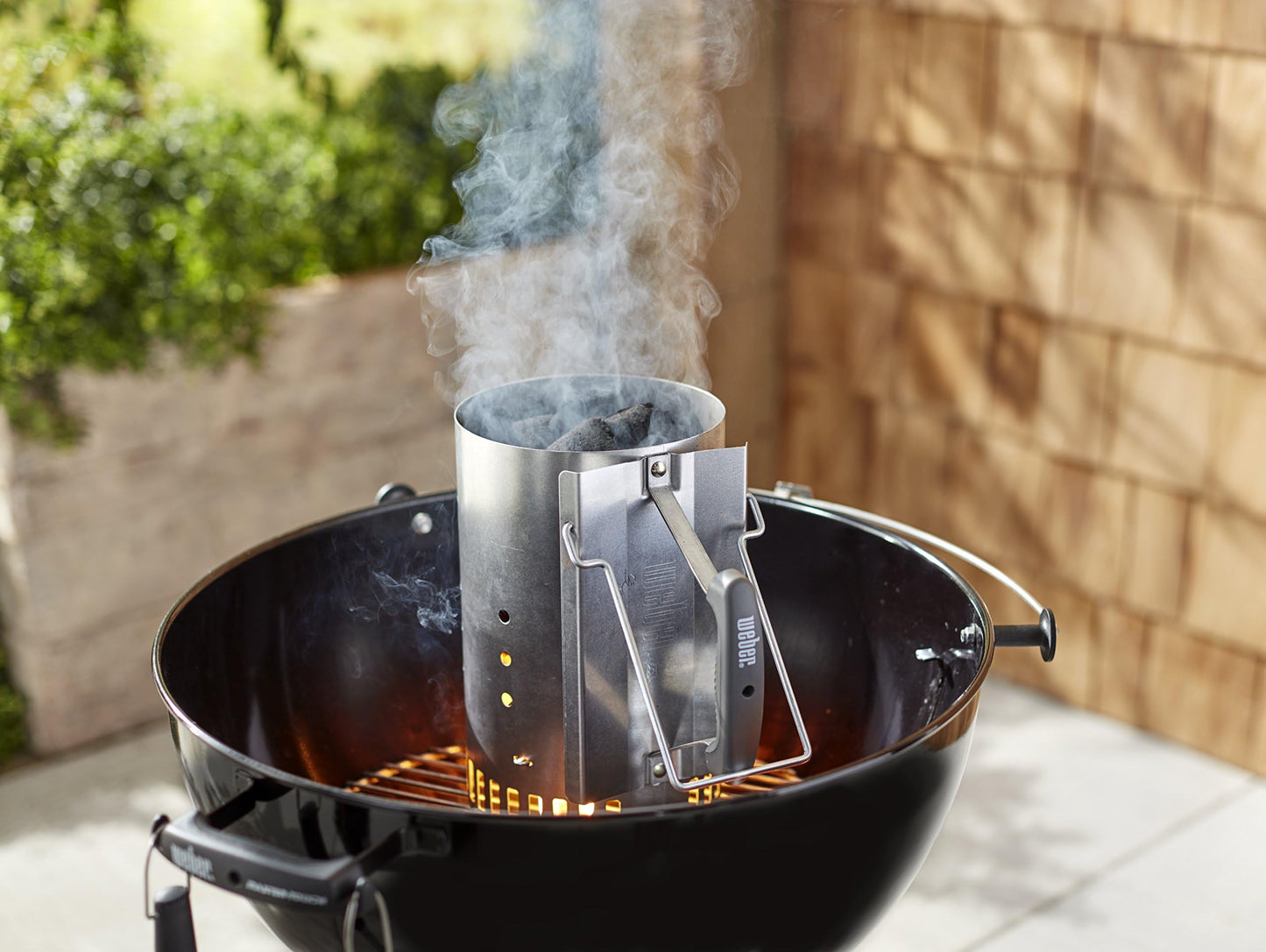 Weber Rapidfire Starter - Large (32cm Height), compact grill lighter with two handles, ideal for all charcoal grills from Ø 47cm, ignition aid for charcoal, briquettes - (7416)