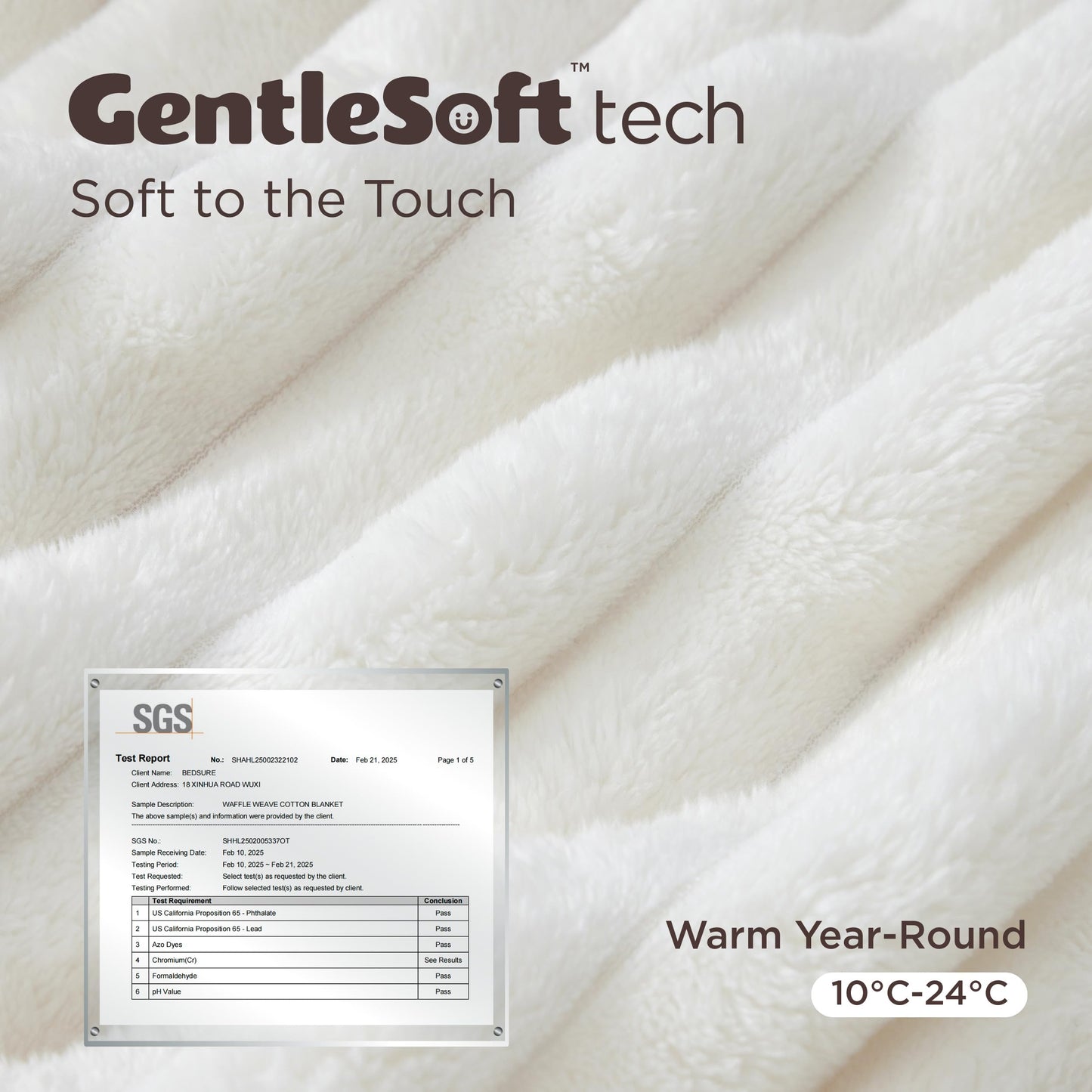 Bedsure Fleece Throw Blanket for Sofa - Fluffy Cosy Warm Blankets for Bed, Soft Cute Single Throw Gifts for Women and Girls, Off White, 130x170 cm