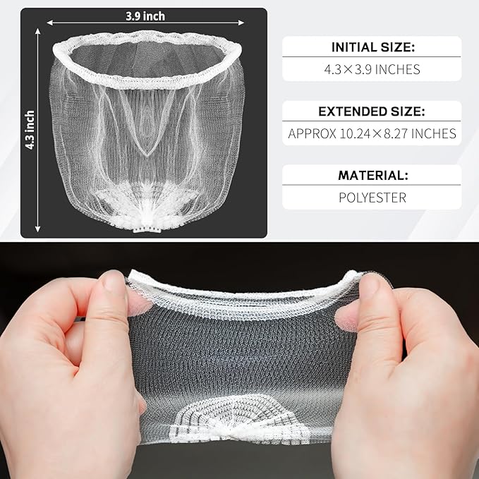 600 PCS Disposable Mesh Sink Strainer Bags Kitchen Sink Strainer Mesh Bags Anti