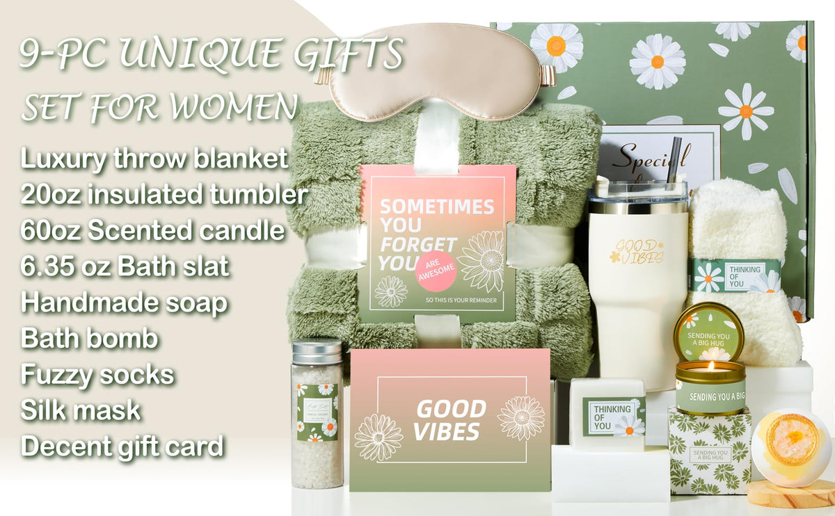 Self Care Gifts for Women：Spa Baskets · Get Well Soon , Birthday Gifts for Women Care Package · Relaxation Gift Sets for Women · Relaxing or Thinking of You for Her