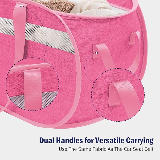 Collapsible Laundry Baskets, Foldable Tear Proof Pop Up Hamper