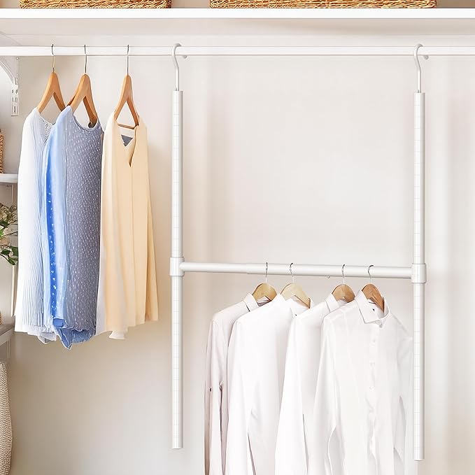 Simple Houseware Adjustable Closet Hanging Rod