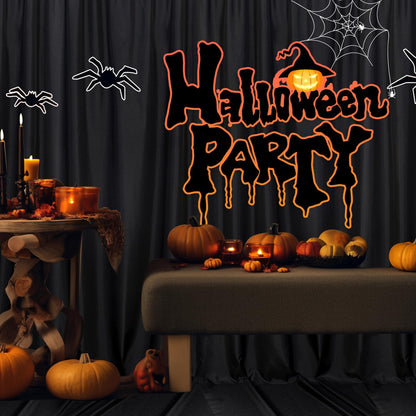 MEETSKY Black Backdrop Curtains for Parties - 10ft x 8ft Party Photo Background Curtain Rod Pocket Fabric Drapes Panels for Boys Birthday Holiday Home Halloween Decoration, 5ft x 8ft, 2 Panels
