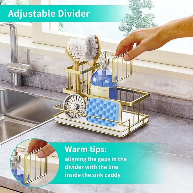 HapiRm Sink Caddy Sponge Holder