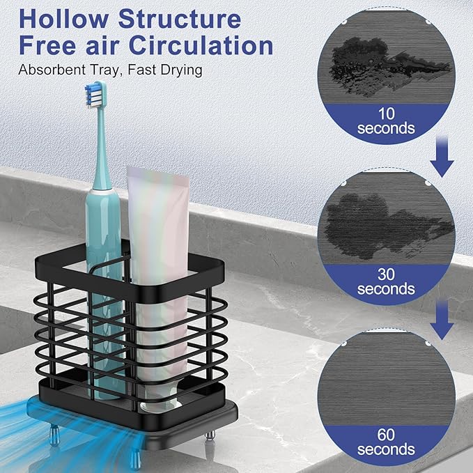 Toothbrush Holders for Bathroom, Adhesive Electric Toothbrush Holder