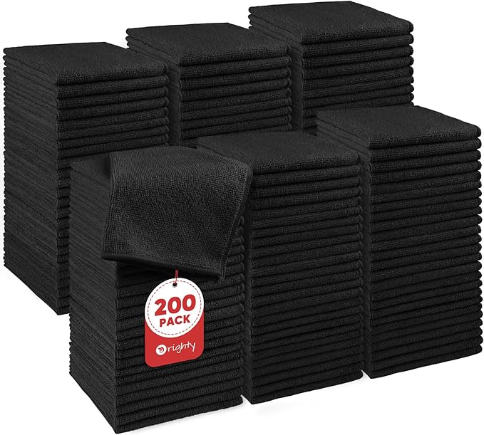 Orighty Wash Cloths Bulk Towels Set 200 Pack, Highly Absorbent and Soft Feel